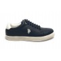 Scarpe U.S. Polo sneaker Hummer001 in pelle dark blue/ white uomo US24UP09