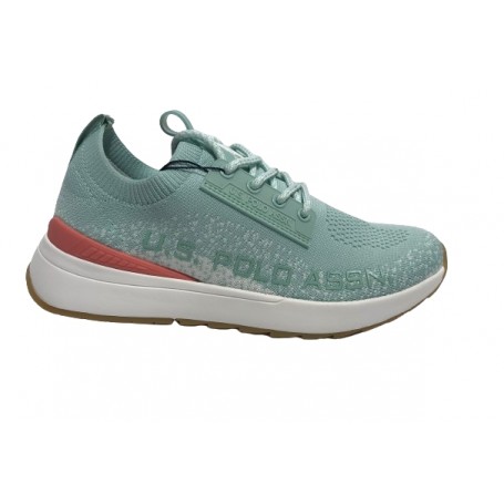 Scarpe  US Polo sneaker Felw 001 in suede verde acqua DS24UP07