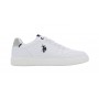 Scarpe U.S. Polo sneaker ROKKO003B in ecopelle white uomo US24UP17