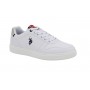 Scarpe U.S. Polo sneaker ROKKO003B in ecopelle white uomo US24UP17