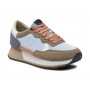 Scarpe US Polo Donna sneaker Sacha002 in suede/ textile light blu/ beige DS24UP09