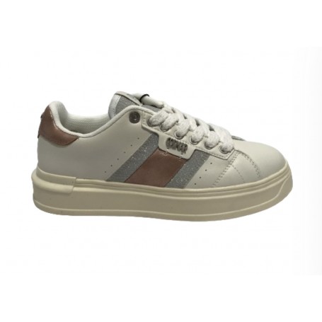 Scarpe donna Colmar sneaker ecopelle Clayton Jessy 125 white/ silver/ rose DS24CO04