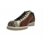 Scarpe uomo Harris sneaker pelle pregiata marrone/ bianco U17HA208 2817