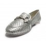 Scarpe US Polo mocassino Chery001 in pelle silver donna DS24UP10