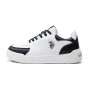 Scarpe US Polo sneaker Nole001 in ecopelle/ tessuto white/ black DS24UP12