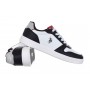 Scarpe U.S. Polo sneaker ROKKO003B in ecopelle/ tessuto white/ black uomo US24UP33
