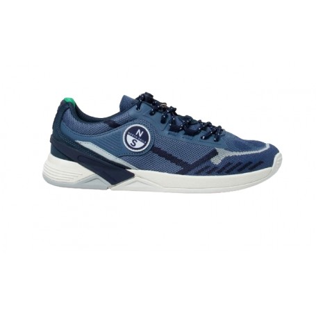 Scarpe North Sails sneaker Skipper Tint 030 ecosuede/ tessuto mesh dusty blue US24NS02