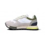 Scarpe Blauer sneaker Heron 02 in suede/ nylon white/ military US24BU06 S4HERON02/RIS