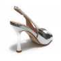 Scarpe donna sandalo Gold&gold ecopelle silver DS24GG33 GU231
