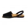 SANDALO DA UOMO MINORCHINA SKA SHOES MOD. IBIZA IN PELLE NAPPA NERO  US19SK01