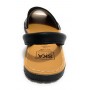 SANDALO DA UOMO MINORCHINA SKA SHOES MOD. IBIZA IN PELLE NAPPA NERO  US19SK01