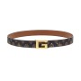 Cinta donna Guess Kuba 4g logo adjustable/ reversible belt mocha logo C25GU06 BW9154P4330