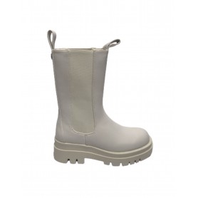 Scarpe donna Gold&gold stivaletto biker in ecopelle bianco con fondo carrarmato D22GG23 GR180