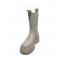 Scarpe donna Gold&gold stivaletto biker in ecopelle bianco con fondo carrarmato D22GG23 GR180