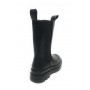Scarpe donna Gold&gold stivaletto biker in ecopelle nero con fondo carrarmato D22GG22 GR180