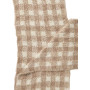Sciarpa Liu Jo in maglia scarf check jacquard beige C24LJ40 2F3049