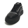 Scarpe Love Moschino sneaker in pelle nero/ bianco D25MO02 JA15144G1LJC100A