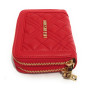 Portafoglio Donna Love Moschino zip around trapuntato rosso A25MO15 JC5634PP1LLA0500