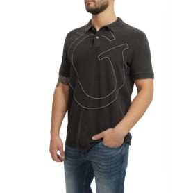 Polo uomo Guess G Letter short sleeve polo nero E25GU37 M4YP07KC9T1 JBLK
