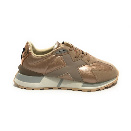 Scarpe donna Munich sneaker Soku 18 in pelle/ ecopelle laminato rosa D25MU06 8189018