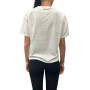 T-shirt cropped donna Moschino bianco con stampa bear E25MO09 V6A0701 4406 0001