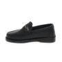 Scarpe donna Borbonese mocassino in pelle nero/ OP natural D25BO01 6DA953
