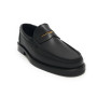 Scarpe donna Borbonese mocassino in pelle nero/ OP natural D25BO01 6DA953