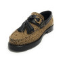 Scarpe donna Borbonese mocassino in pelle OP natural/ black D25BO02 6DA955