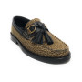 Scarpe donna Borbonese mocassino in pelle OP natural/ black D25BO02 6DA955