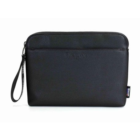 Borsa uomo Blauer Waco 02 laptop case in ecopelle nero B25BU10 F4WACO02/MET