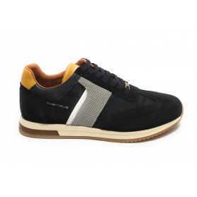 Scarpe uomo Ambitious 11319 sneaker running suede blu navy US21AM14