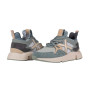 Scarpe donna Munich sneaker Clik 81 in suede/ mesh turchese/ bianco D25MU07 4172081