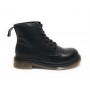 Scarpe donna Gold&gold anfibio in ecopelle nero con fondo carrarmato D22GG09 GS200