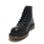 Scarpe donna Gold&gold anfibio in ecopelle nero con fondo carrarmato D22GG09 GS200