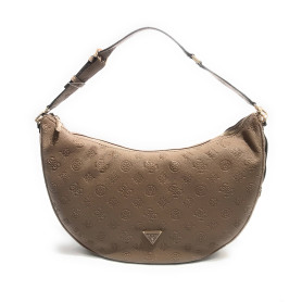 Borsa Guess a spalla Cresidia large hobo ecopelle dark taupe B25GU180 PG934903