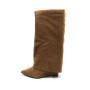 Scarpe donna Gold&gold stivale gonna ecosuede taupe D25GG24 GV16