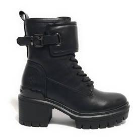 Scarpe donna anfibio US Polo Haley004 in ecopelle nero D25UP06