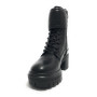 Scarpe donna anfibio US Polo Haley004 in ecopelle nero D25UP06