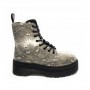 Scarpe donna Gold&gold anfibio ecopelle stampa pitone con fondo zeppa carrarmato D20GG51
