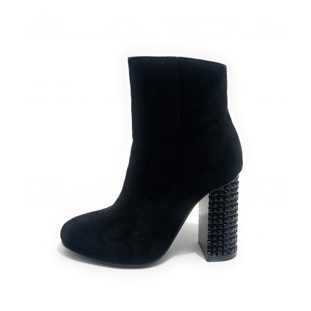 Scarpe donna ankle boot Gold&gold tc 90 metal in ecopelle scamosciato nero  D20GG57