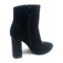 Scarpe donna ankle boot Gold&gold tc 90 metal in ecopelle scamosciato nero  D20GG57