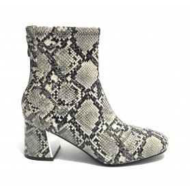 Scarpe donna ankle boot Gold&gold tc 60 in ecopelle stampa pitone grigio roccia D20GG16