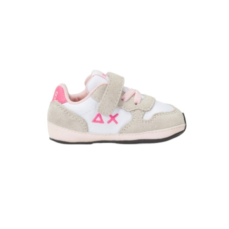 Scarpe Sun68 sneaker Girls's Ally solid nylon new born suede/ nylon bianco Z25SU34 Z44401N