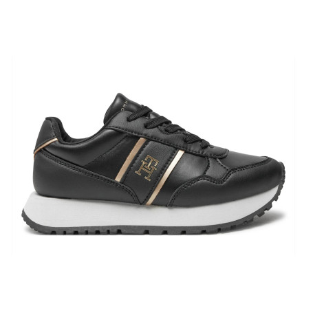 Scarpe Tommy Hilfiger sneaker monogram black/ platinum D25TH05 T3A9-33548-1695X208