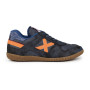 Scarpe Munich sneaker Goal in pelle / tessuto blu U25MU11 1597