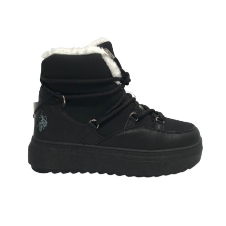 Scarpe donna polacchno US Polo Icy004W in ecopelle black D25UP14