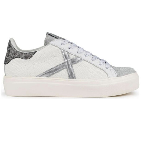 Scarpe donna Munich sneaker Rete Sky 73 pelle/ ecopelle bianco/ silver D25MU13 8085073