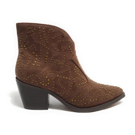 Scarpe donna Gold&gold stivale texano ecopelle marrone D25GG26 GU266