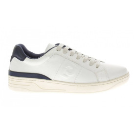 Scarpe uomo Liu-Jo sneakers Walker 02 in pelle bianco/ blu U24LJ06 7B3003