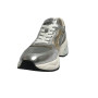 Scarpe Love Moschino sneaker Crystal60 in pelle/ mesh argento/ platino/ beige DS25MO01 JA15296G1MIQG90A
